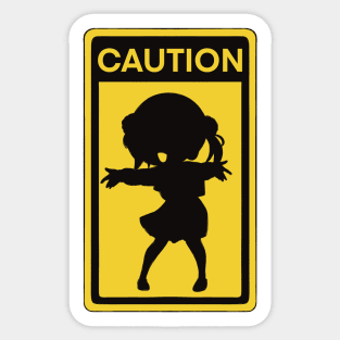 Warning sign - loli god’s Sticker